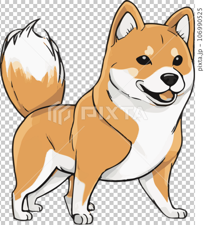 可愛的柴犬插圖套裝 9 件 106990525