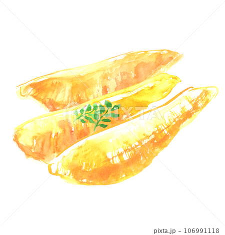 水彩で描いた数の子のイラスト 106991118