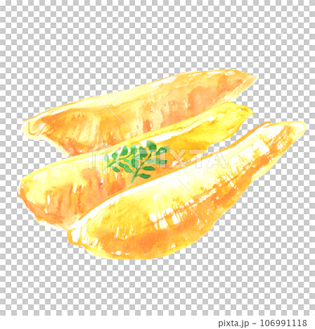 水彩で描いた数の子のイラスト 106991118