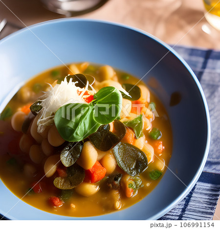 Italian ribollita traditional tuscany soup tasty food Italian ribollita traditional tuscany soup tasty food 106991154