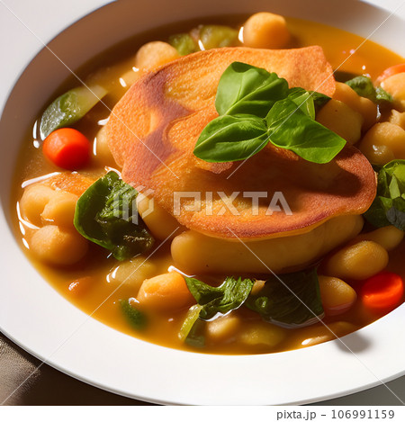 Italian ribollita traditional tuscany soup tasty food 106991159