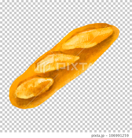 パンのイラスト　バタール 106991259