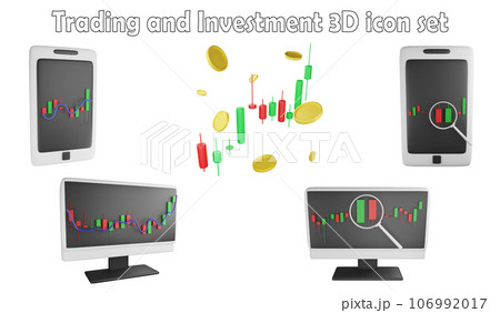 Trading and investment clipart element ,3D render trading concept isolated on white background icon set No.6 Trading and investment clipart element ,3D render trading concept isolated on white background icon set No.6 106992017