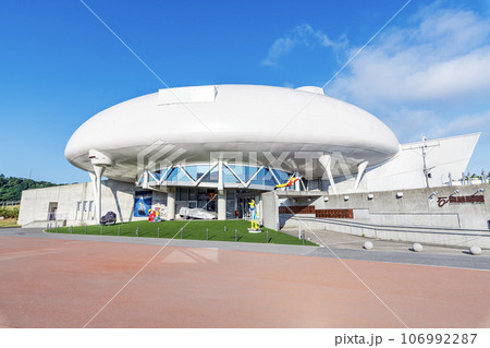 宮城県石巻市 晴天の石ノ森萬画館 宮城県石巻市 晴天の石ノ森萬画館 106992287