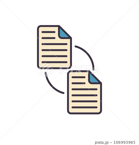 File Exchange related vector icon 106993965