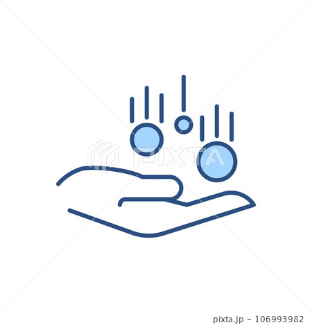 Coin in Hand related vector icon Coin in Hand related vector icon 106993982
