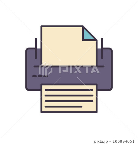 Printer related vector icon Printer related vector icon 106994051