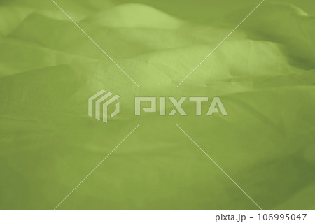 リネンクロスのドレープ背景　抹茶グリーン系 106995047