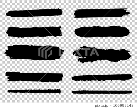 Grunge brush stroke hand drawn for line, label, decoration 106995148