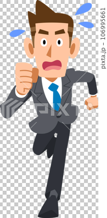 A running businessman 106995661