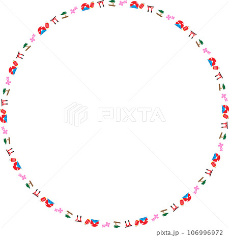 The Boarderline Japanese elements icon for decoration concept 106996972