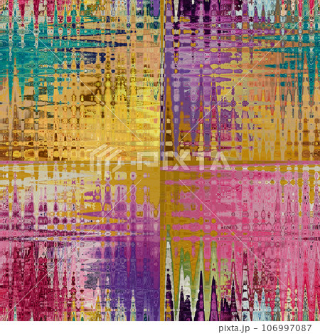 Seamless pattern with color shapes. Background for printing brochure, poster, textile design, card, web, magazines, wallpapers. 106997087
