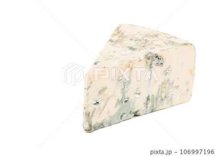 Blue cheese isolated on white 106997196