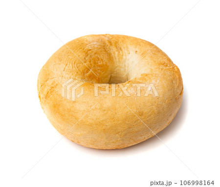 Bagel, Round Bread Bun, Wheat Bakery with Grains And Seeds for Breakfast, Plain Circle Bagel Bread 106998164