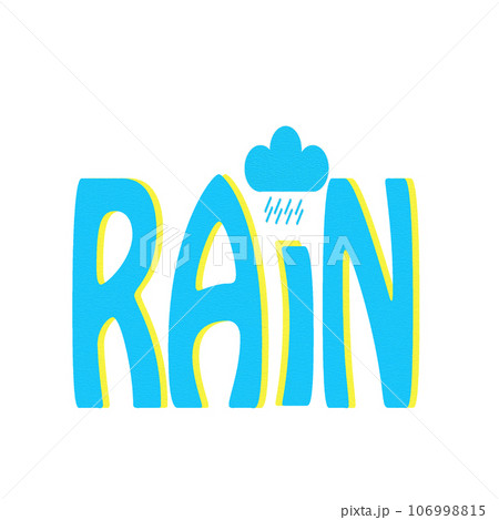 Weather symbols  rain icon design vector illustration with paper texture isolated on  transparent background. 106998815