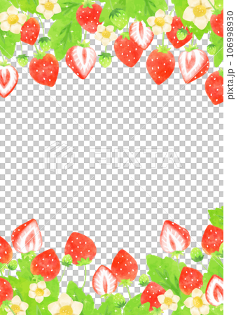 美麗的草莓框架圖 106998930