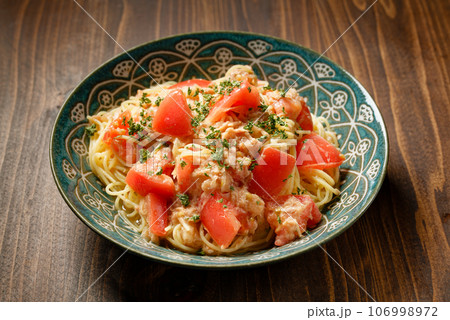 トマトとツナの冷製パスタ 106998972