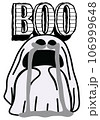 Halloween cartoon symbols hand drawns black and white icon character. Vector illustration Pre-made for Event or Festival  . Isolated on transparent background.  106999648