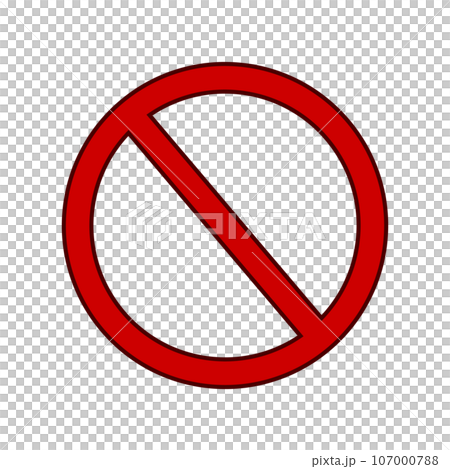 禁止マーク・制限マーク。ベクター。 107000788