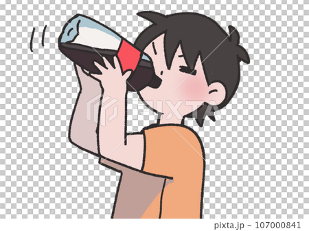 コーラを一気飲みする人 107000841