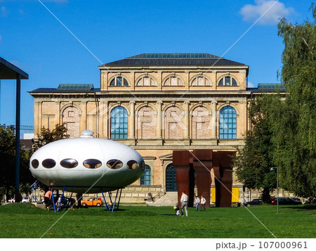View of the historic palace and museum Alte Pinakothek in Munich in Bavaria 107000961