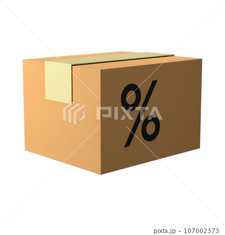 cardboard box with number 107002373