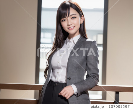 会社で働くオフィスレディOL女性 会社で働くオフィスレディOL女性 107003597