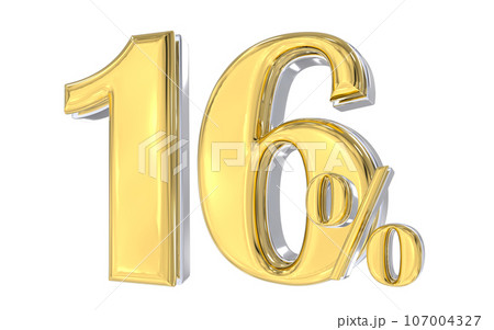 golden letter p with gold 3d 107004327