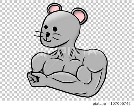 Macho mouse _ facing left 107006742