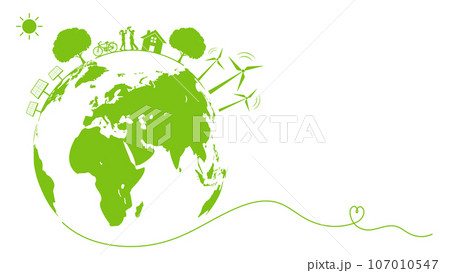 Green Business template and background for World environment day, Eco friendly, Sustainability Green Business template and background for World environment day, Eco friendly, Sustainability 107010547