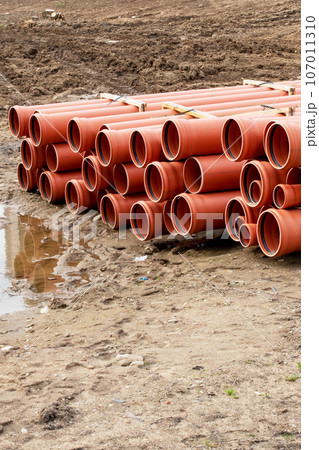 Pipes for heating water in the ground 107011310