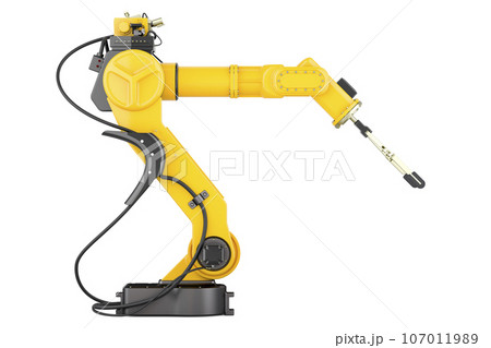 Robotic Arm, mechanical arm. 3D rendering 107011989