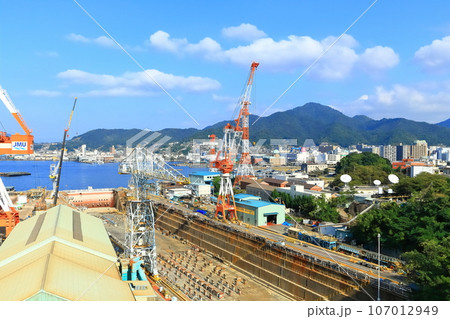 【広島県】歴史の見える丘から見た（戦艦大和の建造ドック） 107012949
