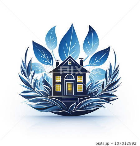 Logo of a real estate agency for the sale and rental of apartments and houses Logo of a real estate agency for the sale and rental of apartments and houses 107012992