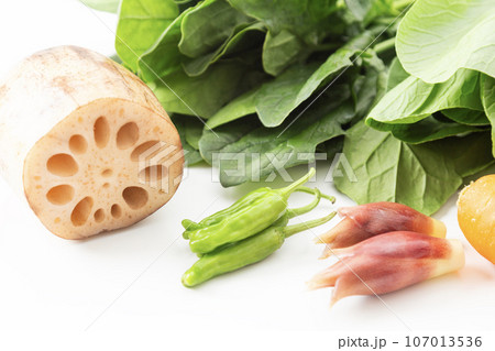 野菜 白バック 野菜 白バック 107013536
