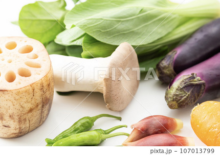 野菜　白背景 107013799