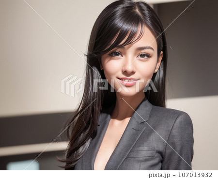 AI画像生成された 会社で働くオフィスレディOL女性 AI画像生成された 会社で働くオフィスレディOL女性 107013932