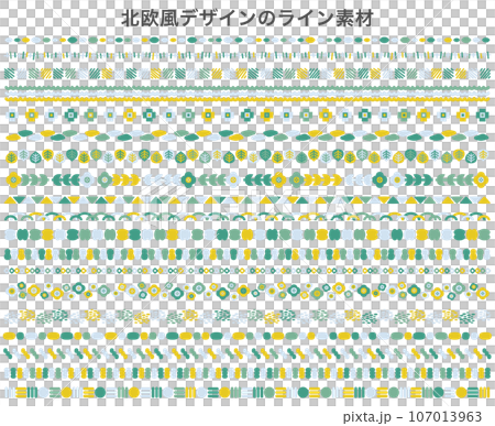 飾り罫のセット バリエーション 北欧 飾り あしらい フレーム 装飾 イラスト 線 仕切り 区切り 飾り罫のセット バリエーション 北欧 飾り あしらい フレーム 装飾 イラスト 線 仕切り 区切り 107013963