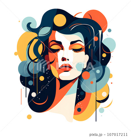 abstract, woman, illustration, art, graphic, background, design, poster, modern, face, style, fashion, girl, portrait, creative, female, colorful, beauty, concept, pattern, vintage, trendy, people, abstract, woman, illustration, art, graphic, background, design, poster, modern, face, style, fashion, girl, portrait, creative, female, colorful, beauty, concept, pattern, vintage, trendy, people, 107017211
