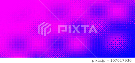 Pixelated bitmap diagonal gradient texture. Blue and pink dither pattern background. Abstract glitchy pattern. 8 bit video game screen wallpaper. Wide pixel art retro illustration. Vector 107017936