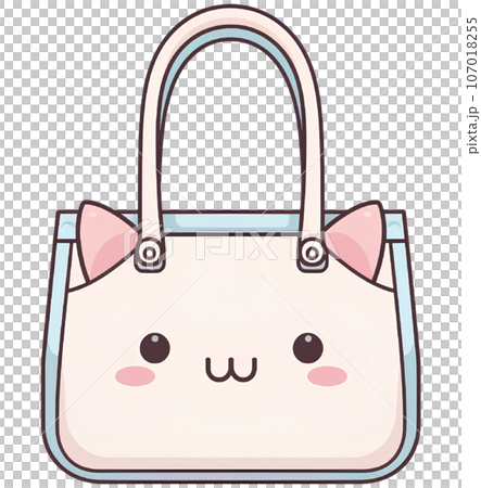 illustration, kawaii, cartoon, design, cute, isolated, bag, character, background, happy, drawing, art, funny, graphic, animal, element, style, doodle, package, symbol, print, card, sale, sign, 107018255