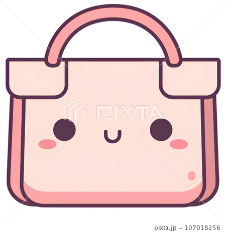 Happy And Cute Bag Object Kawaii Vector Illustration Royalty Free SVG,  Cliparts, Vectors, and Stock Illustration. Image 92949151.