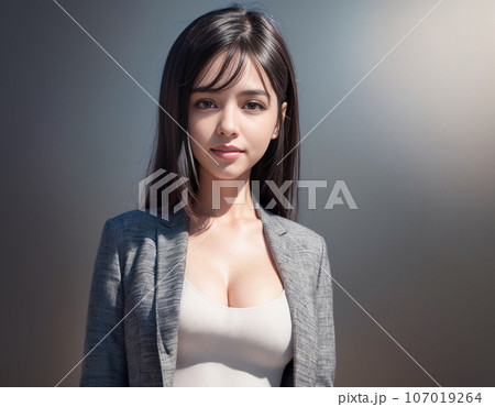 AI画像生成によって作成された 会社で働くオフィスレディOL女性 107019264