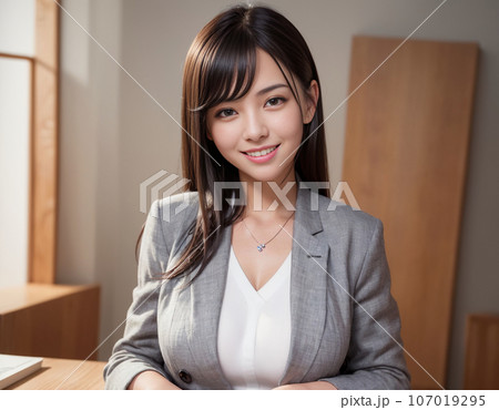 AI画像生成 会社で働くオフィスレディOL女性 AI画像生成 会社で働くオフィスレディOL女性 107019295