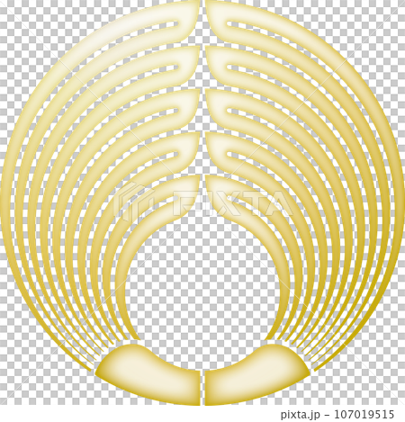Family crest hugging palm [gold] 107019515