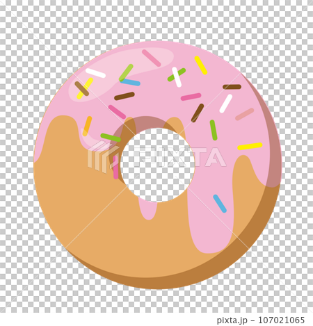 草莓塗層巧克力甜甜圈 107021065