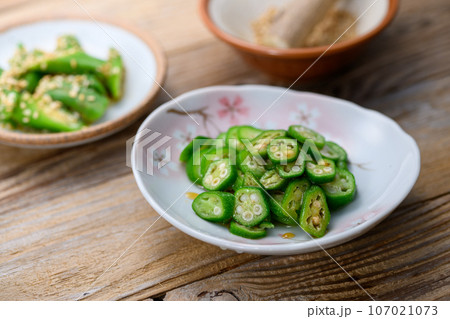 おくら料理 茹でたオクラ おくらご飯 とろとろ おいしい オクラ （ 夏野菜の定番 おくら ） 107021073