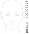 顔イラスト・メイク 107021173