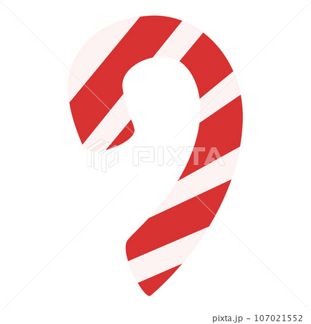 Flat Candy Cane Element. Christmas Event....のイラスト素材 [107021552] - PIXTA