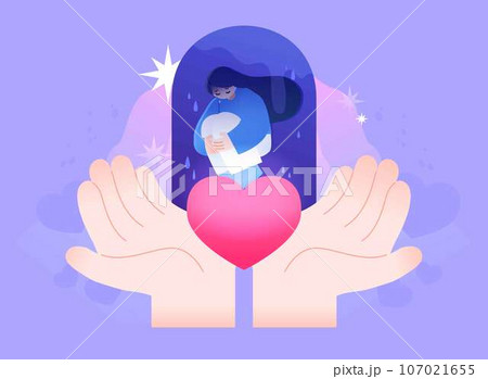 Psychological illness, mental health illustration Psychological illness, mental health illustration 107021655